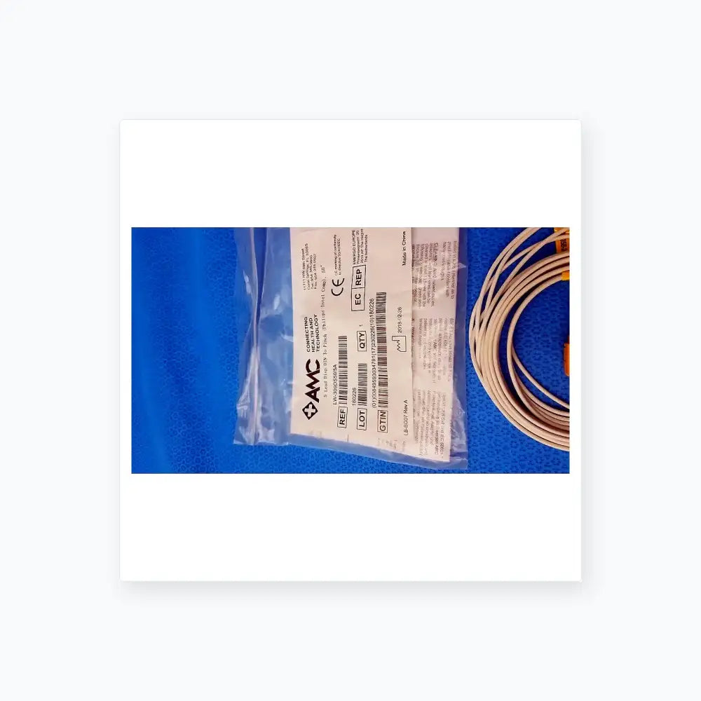 AMC 5-Lead GRPD Disposable ECG Cable – GE Multi-Link to Pinch, Shielded, 50" Disposable 5-Lead ECG Cable, second-hand product photo 4