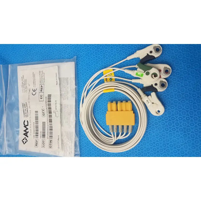 AMC 5-Lead GRPD Disposable ECG Cable – GE Multi-Link to Pinch, Shielded, 50" Disposable 5-Lead ECG Cable, second-hand product photo 1