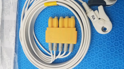 AMC 5-Lead GRPD Disposable ECG Cable – GE Multi-Link to Pinch, Shielded, 50" Disposable 5-Lead ECG Cable, second-hand product photo 3