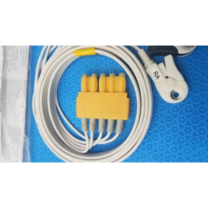 AMC 5-Lead GRPD Disposable ECG Cable – GE Multi-Link to Pinch, Shielded, 50" Disposable 5-Lead ECG Cable, second-hand product photo 3