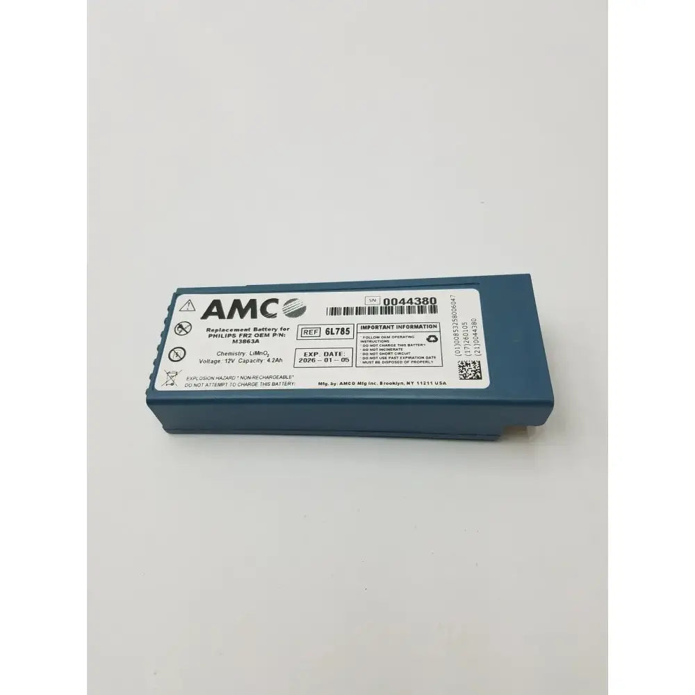 AMCO 6L785 Non-Rechargeable Replacement Battery AED Replacement Battery, second-hand product photo 1