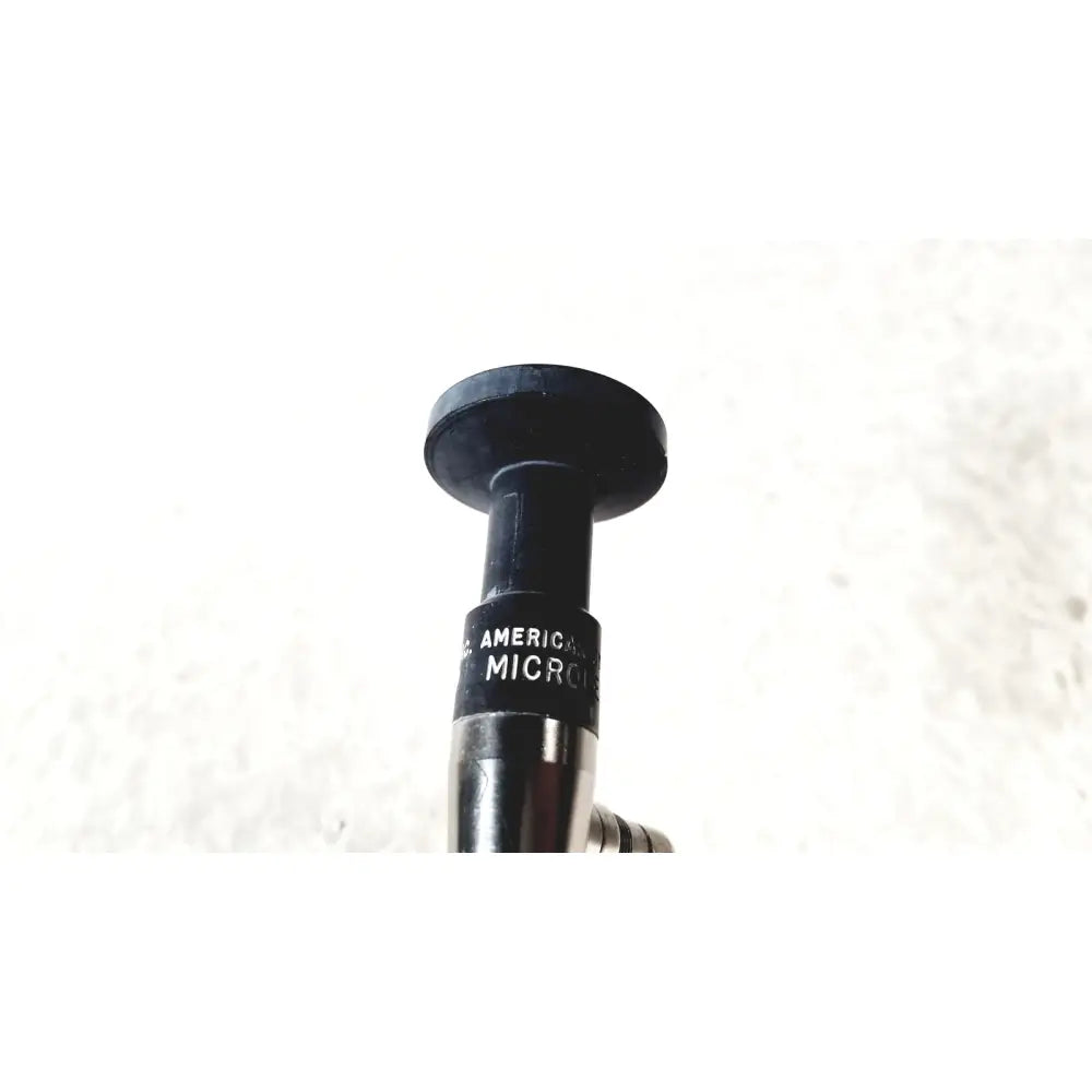 Black american cystoscope makers FO-8168M microlens with matte finish and metallic threaded body for precision use