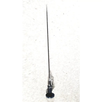 A slender metallic cystoscope with a long thin shaft and black base from american cystoscope makers FO-8168M microlens