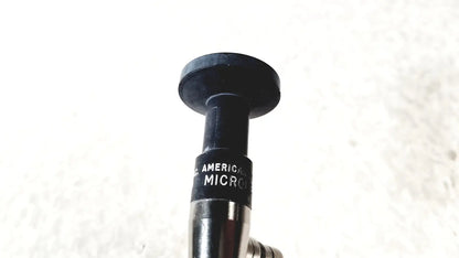 Black american cystoscope makers FO-8168M microlens with matte finish and metallic threaded body for precision use