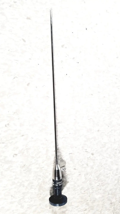 A slender metallic cystoscope with a long thin shaft and black base from american cystoscope makers FO-8168M microlens