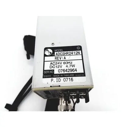 Silver metallic power supply unit adcshr2412n with black label for american dynamics adcshr2412n super high resolution camera