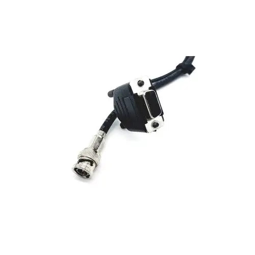 Black and silver bnc to d-sub 9-pin cable connector assembly for the american dynamics adcshr2412n super high resolution fixed camera