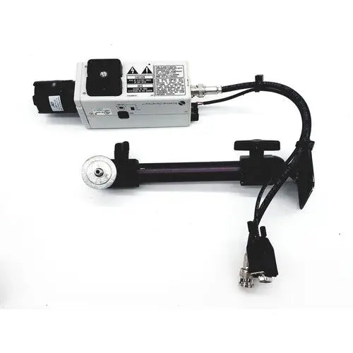 Silver and black industrial laser alignment sensor with mounting brackets and cables for american dynamics adcshr2412n super camera
