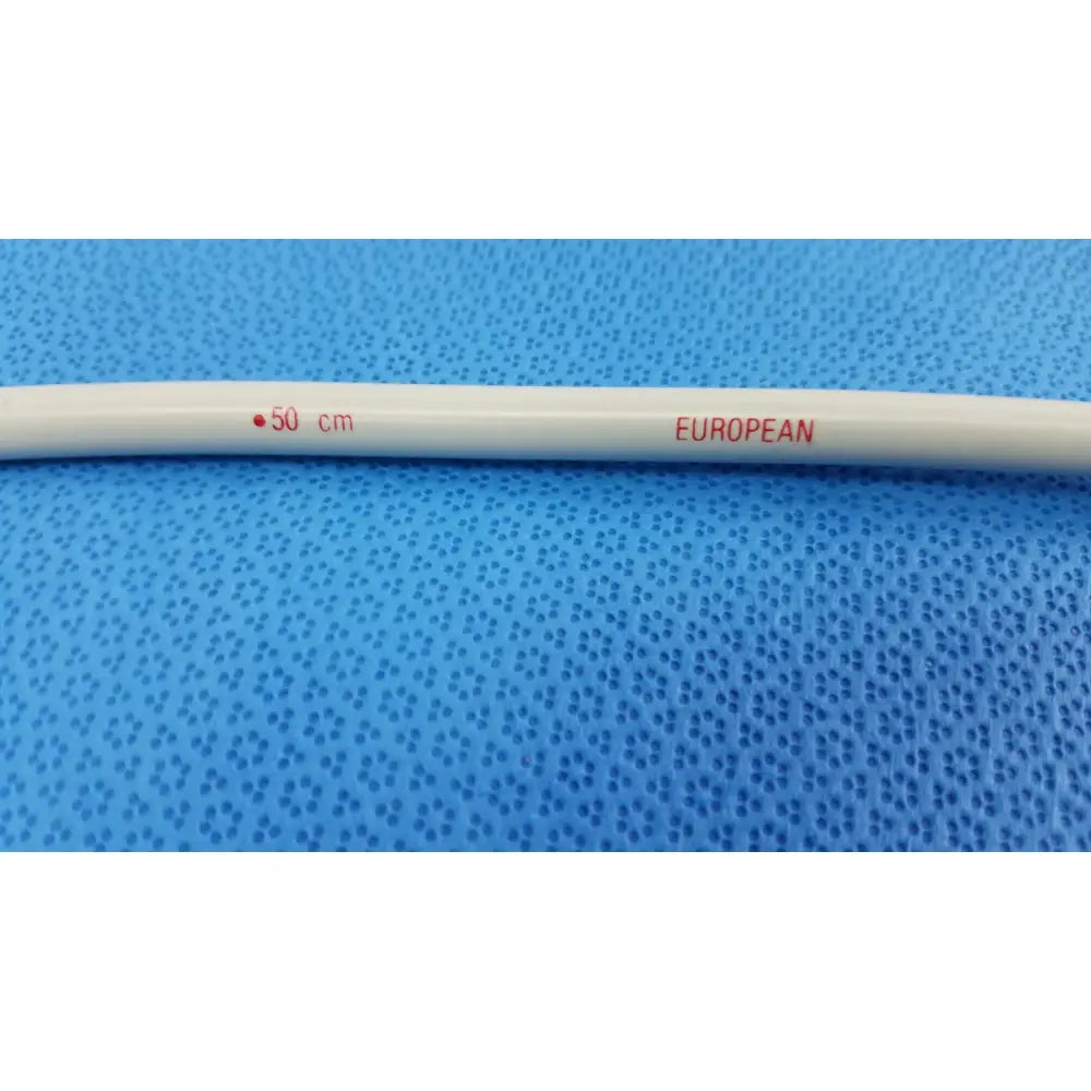 White cylindrical american endoscopy 27fr maloney tapered tungsten filled esophageal bougie marked 50 cm european
