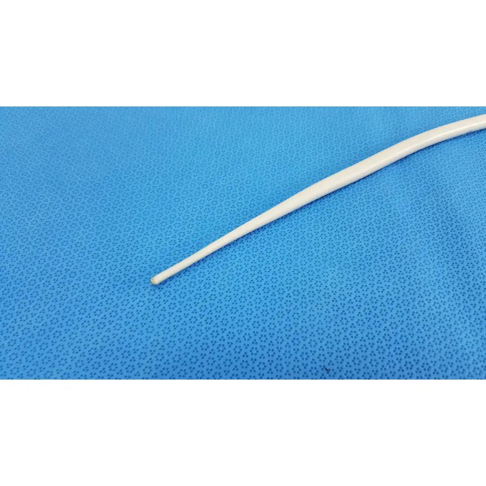 A sleek white tapered american endoscopy 30fr maloney catheter with tungsten filling for esophageal use