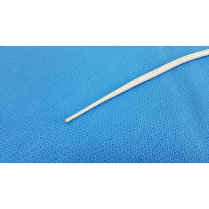 A sleek white tapered american endoscopy 30fr maloney catheter with tungsten filling for esophageal use