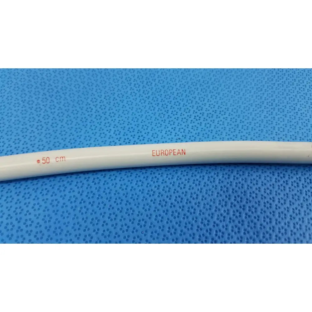 White plastic endoscopy 33fr maloney bougie marked with red 50 cm and european for american endoscopy 33fr use