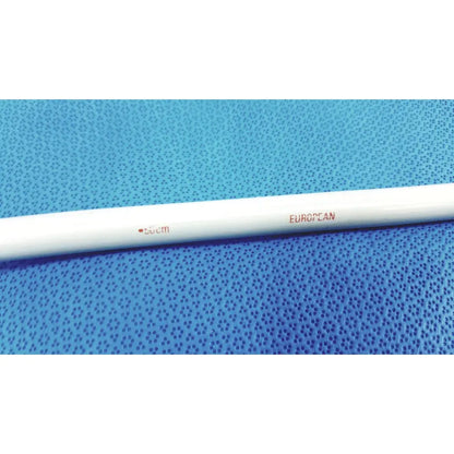 White plastic american endoscopy 42fr maloney tapered tungsten filled esophageal bougie with red 50cm european markings