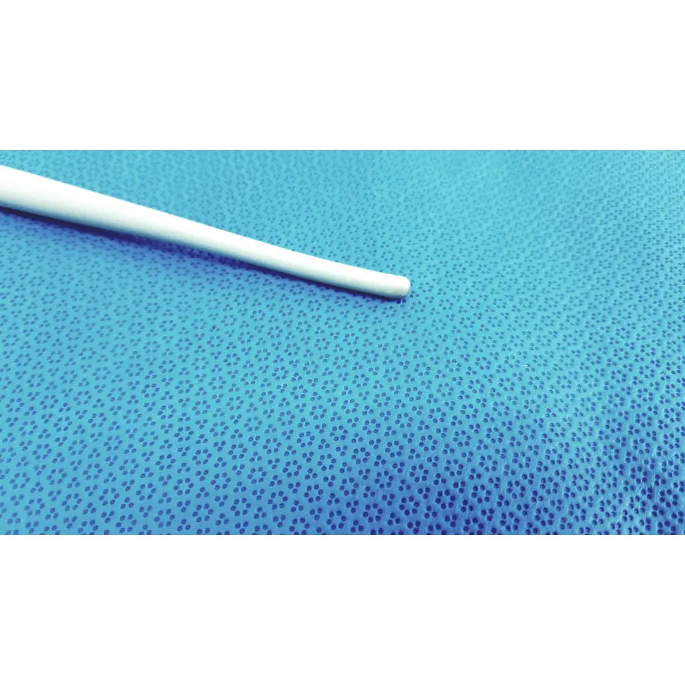 A sleek white plastic american endoscopy 42fr maloney tapered tungsten-filled esophageal bougie thermometer