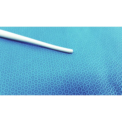 A sleek white plastic american endoscopy 42fr maloney tapered tungsten-filled esophageal bougie thermometer