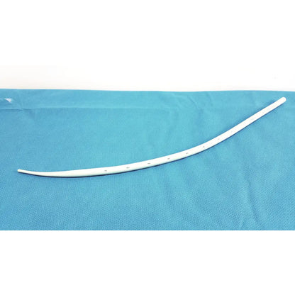 White curved american endoscopy 48fr maloney tapered tungsten-filled esophageal bougie with perforations