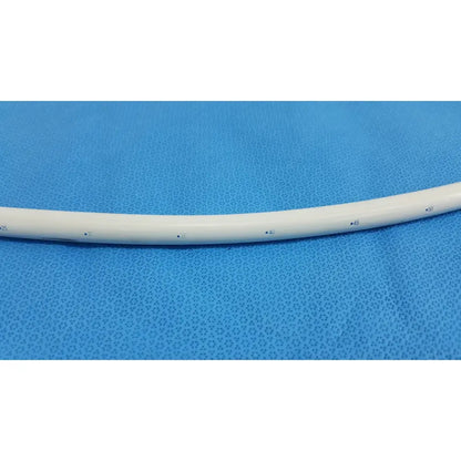 White medical-grade catheter with blue numerical markings for american endoscopy 51fr maloney tapered tungsten-filled bougie