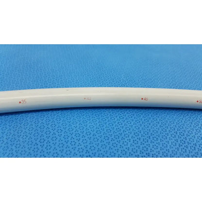 White plastic american endoscopy 51fr maloney tapered tungsten-filled esophageal bougie with red measurement markings