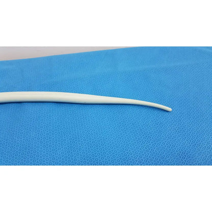 White smooth plastic otoscope with gently curved tip in american endoscopy 51fr maloney tapered tungsten-filled bougie