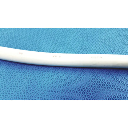 White cylindrical american endoscopy 60fr maloney tapered tungsten-filled esophageal bougie with embossed markings