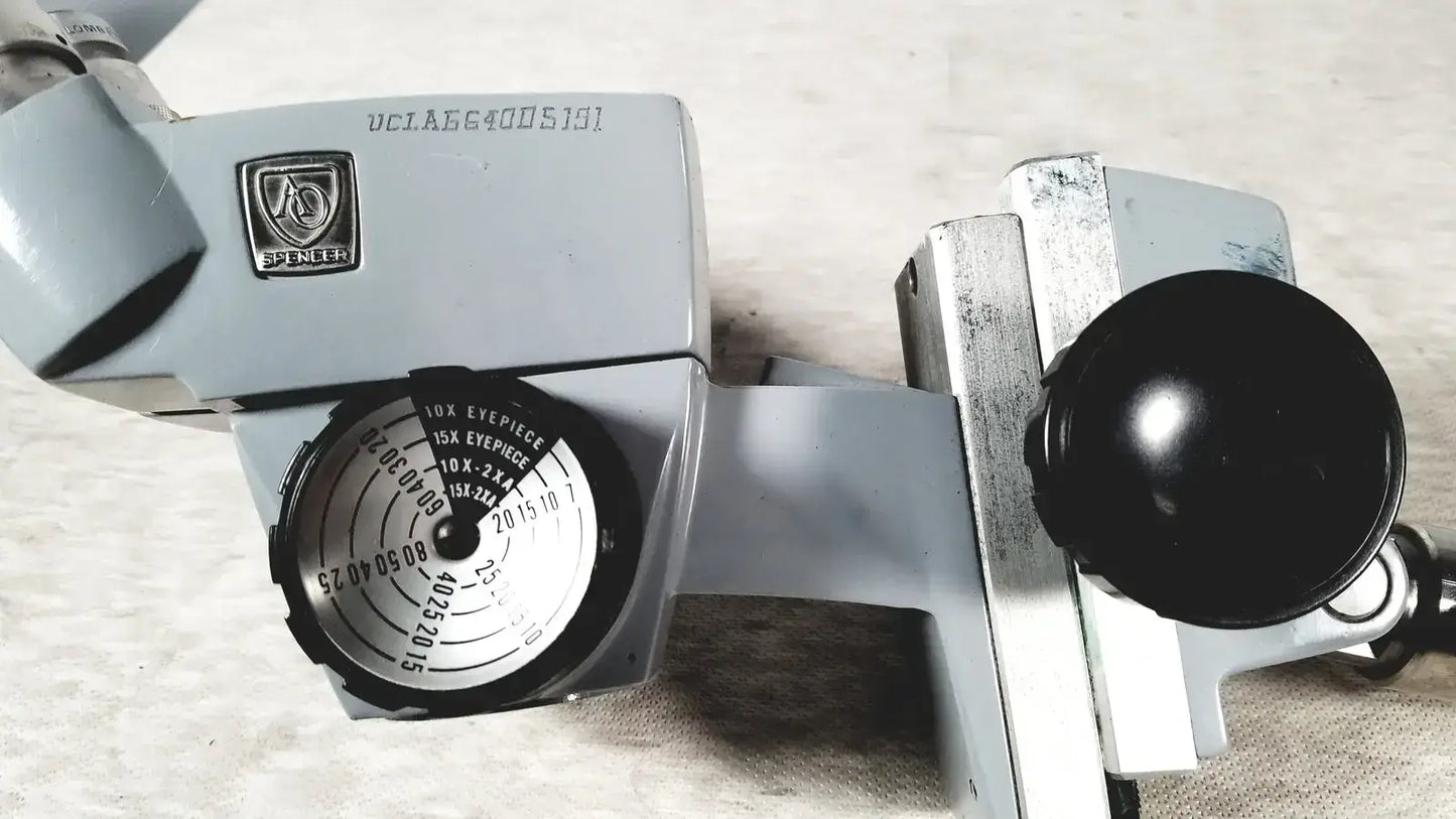 American Optical Binocular Microscope Head For Spencer Microscope Head, second-hand product photo 5