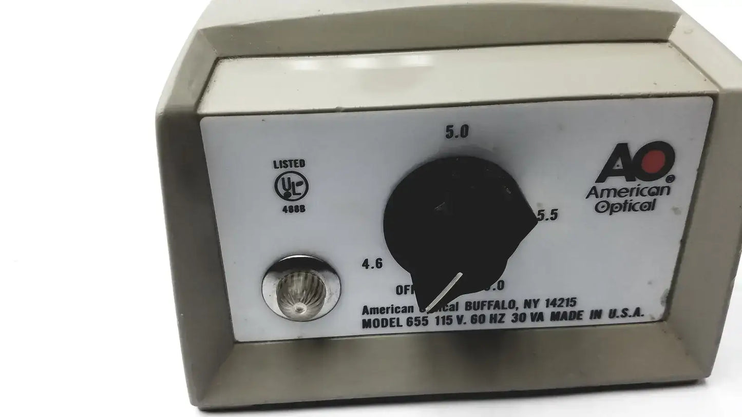 American Optical Model 655, 115V, 60HZ with Microscope Light Source Transformer Microscope Light Source Transformer, second-hand product photo 5