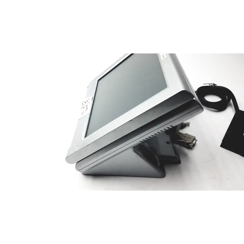 Silver-framed american telecare lifeview home video patient monitor with touchscreen and angled design showing visible ports