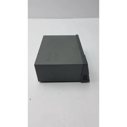 Black plastic external hard drive with matte finish and ventilation slits for amersham pharmaciia biotech power supply EPS 301
