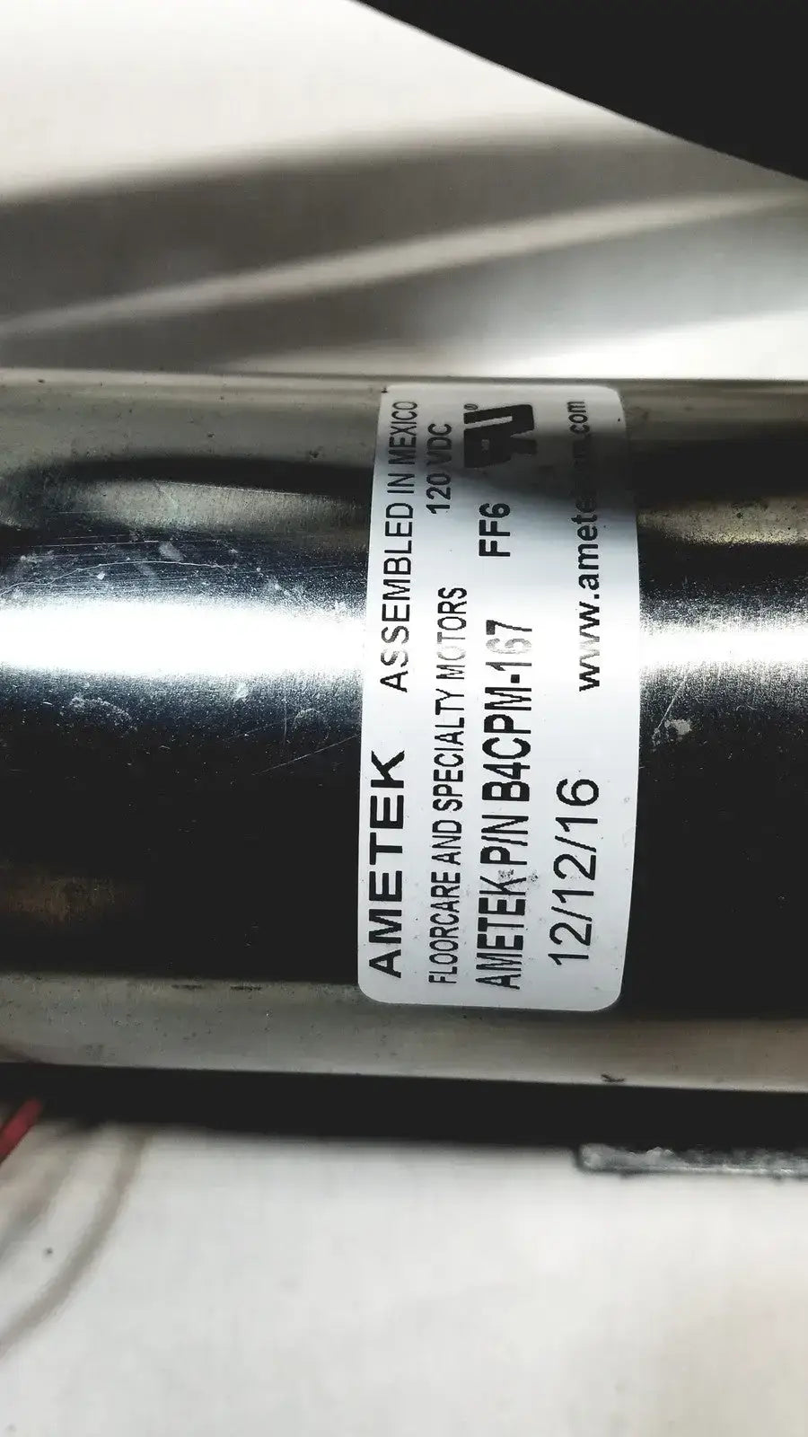Ametek Floorcare and Special Motor B4CPM‑167 With Fat Pump IXP075 Motor and Pump Assembly, second-hand product photo 3