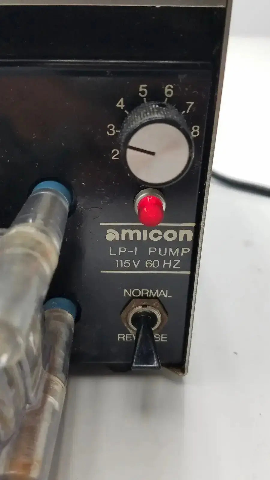Amicon Model LP-1 Peristaltic Pump + Cole Parmer Pump Heads 7015 Peristaltic Pump, second-hand product photo 2