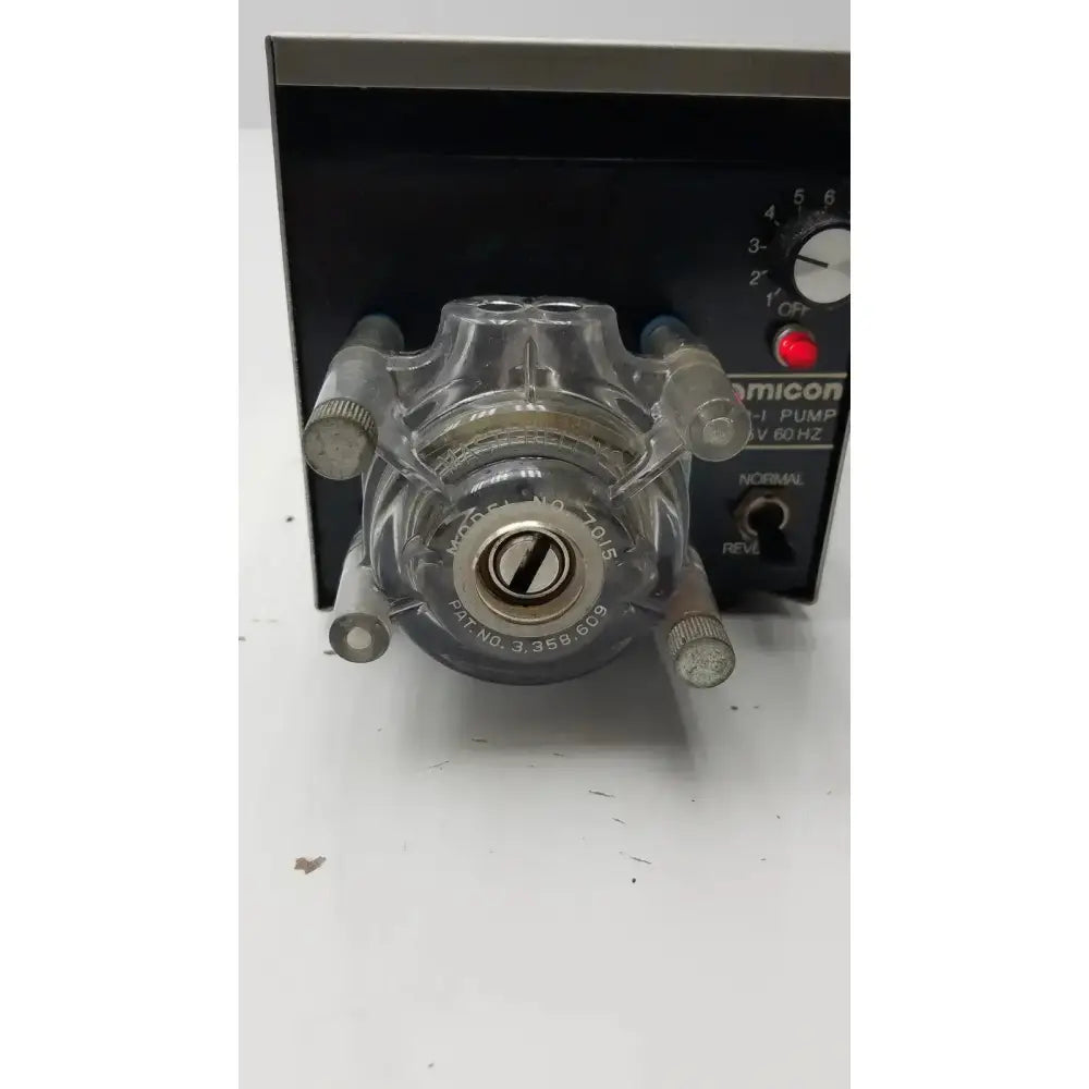 Amicon Model LP-1 Peristaltic Pump + Cole Parmer Pump Heads 7015 Peristaltic Pump, second-hand product photo 3