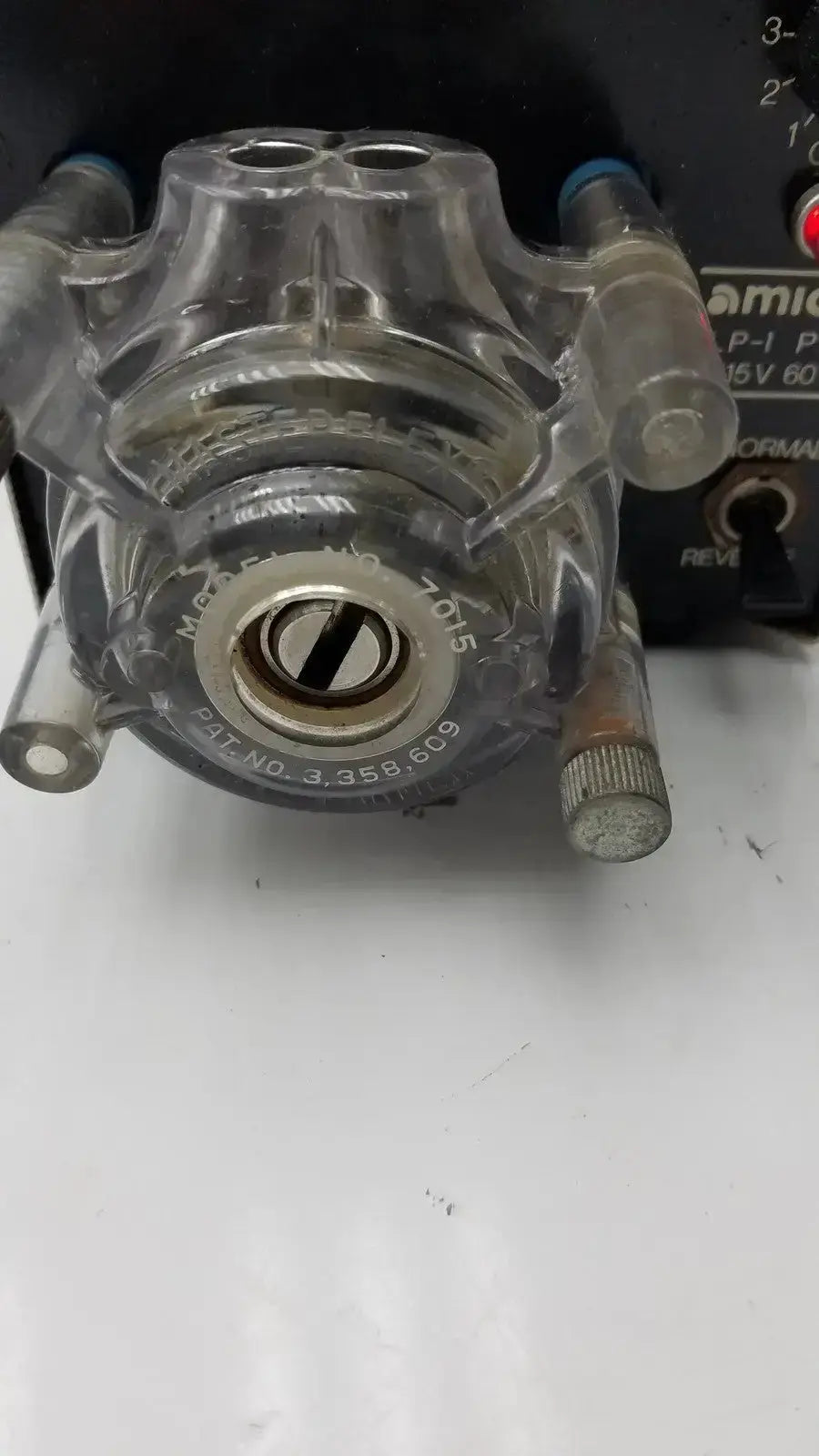Amicon Model LP-1 Peristaltic Pump + Cole Parmer Pump Heads 7015 Peristaltic Pump, second-hand product photo 8