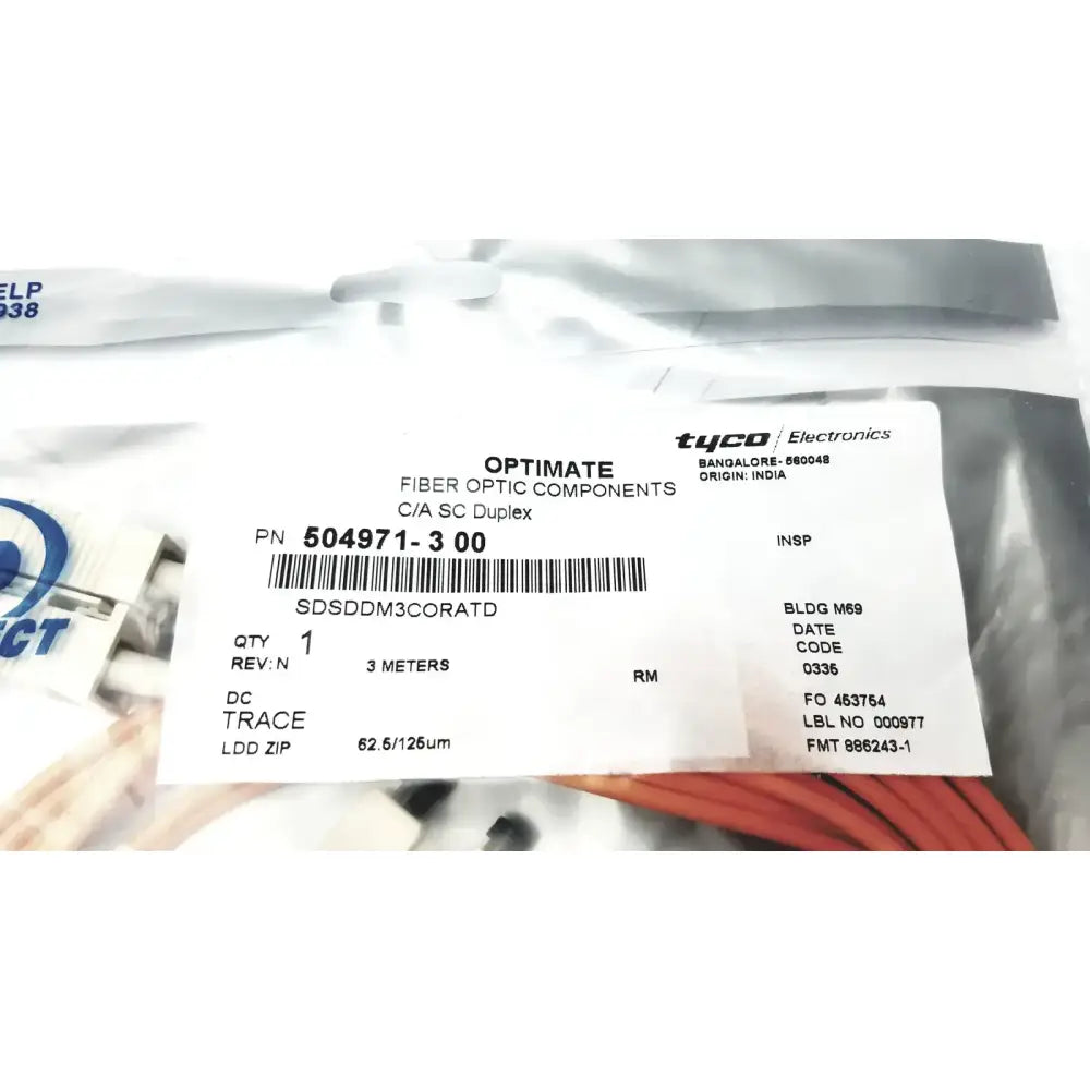 AMP Optimate Fiber Optic Components OF/A SC Duplex 504871-3-00 Fiber Optic Component, new product photo 2