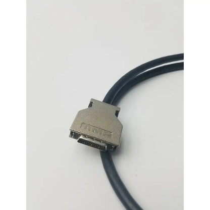 Silver-colored amp scsi cable with 26-pin vhdi connector and black cable for high-speed data transfer