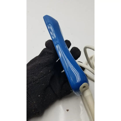 Blue plastic handheld ultrasound transducer with white cable for anacom medtek medtek hd supply a1501-088dj pillow speaker remote