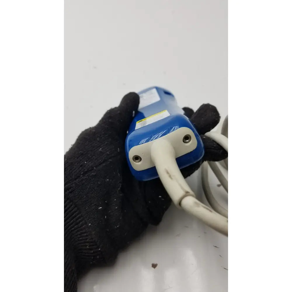Blue plastic handheld pillow speaker remote with white cable for anacom medtek medtek hd supply a1501-088dj device