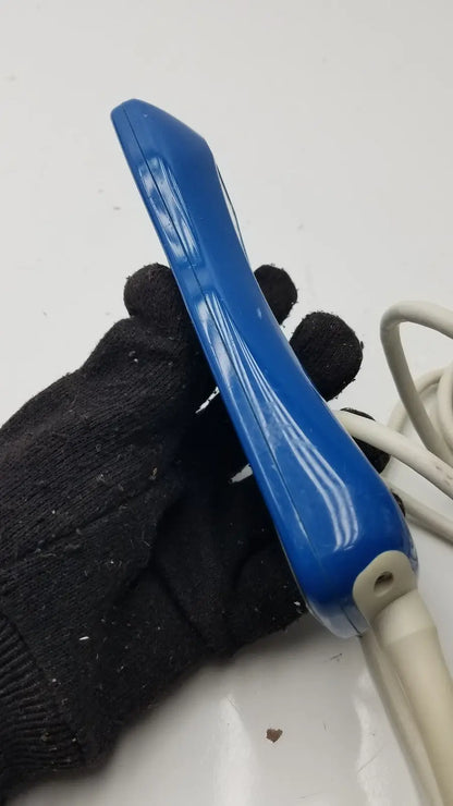 Blue plastic handheld ultrasound transducer with white cable for anacom medtek medtek hd supply a1501-088dj pillow speaker remote