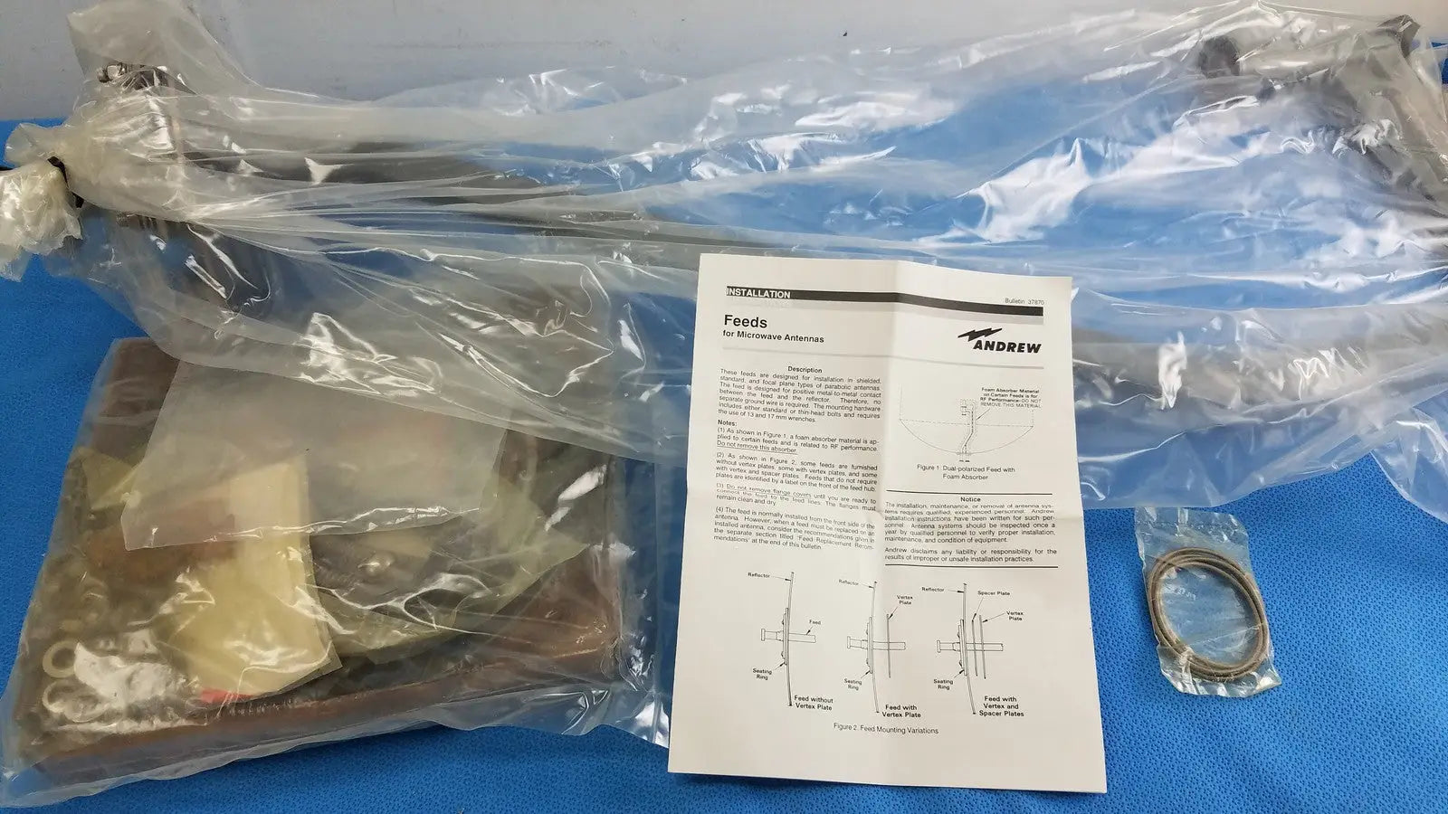 Reuse Medical Andrew Microwave Antenna Feed Mounting Hardware Kit with Wire - 203235-3 Other Business & Industrial, second-hand product photo 1