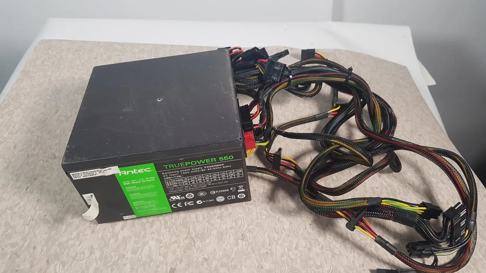 Reuse Medical Antec TruePower 550W Black Switching Power Supply Power Supplies, second-hand product photo 1