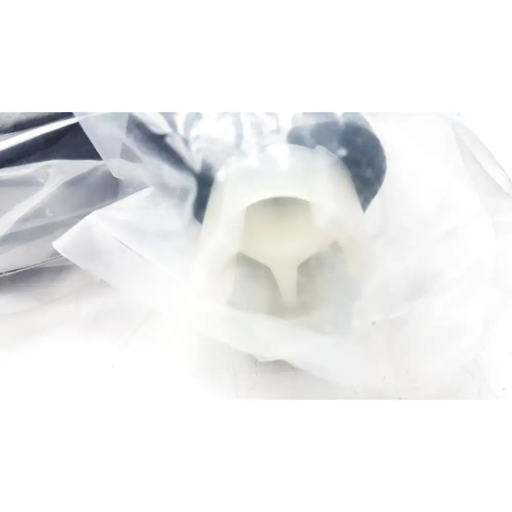 White plastic power cord connector with central opening and three arms for schneider electric ap8753 locking electric ap8753 power
