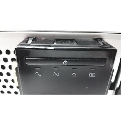 Black plastic car audio system panel with power button and indicators for schneider electric smart-ups smt1000rm2u
