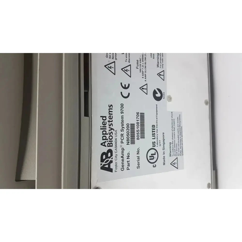 Applied Biosystem GeneAmp PCR System 9700 PCR Thermal Cycler, second-hand product photo 6