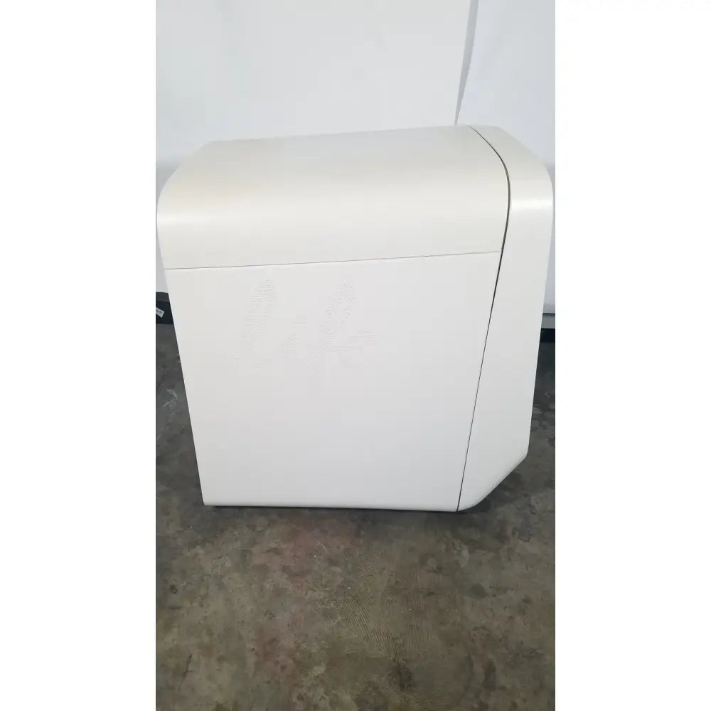 White sleek rectangular applied biosystems quantstudio real-time PCR instrument with rounded edges and subtle side seam