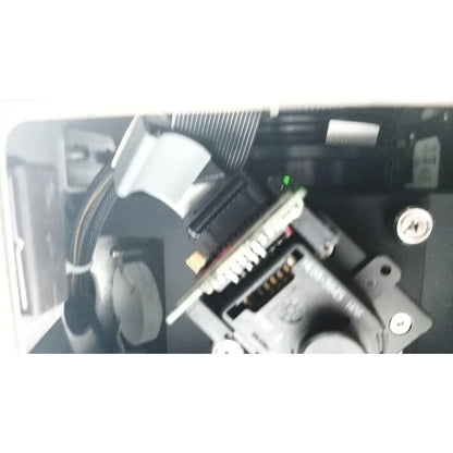 Applied precision introduces arrayworxe biochip reader component with black plastic circuit board and green led indicator light