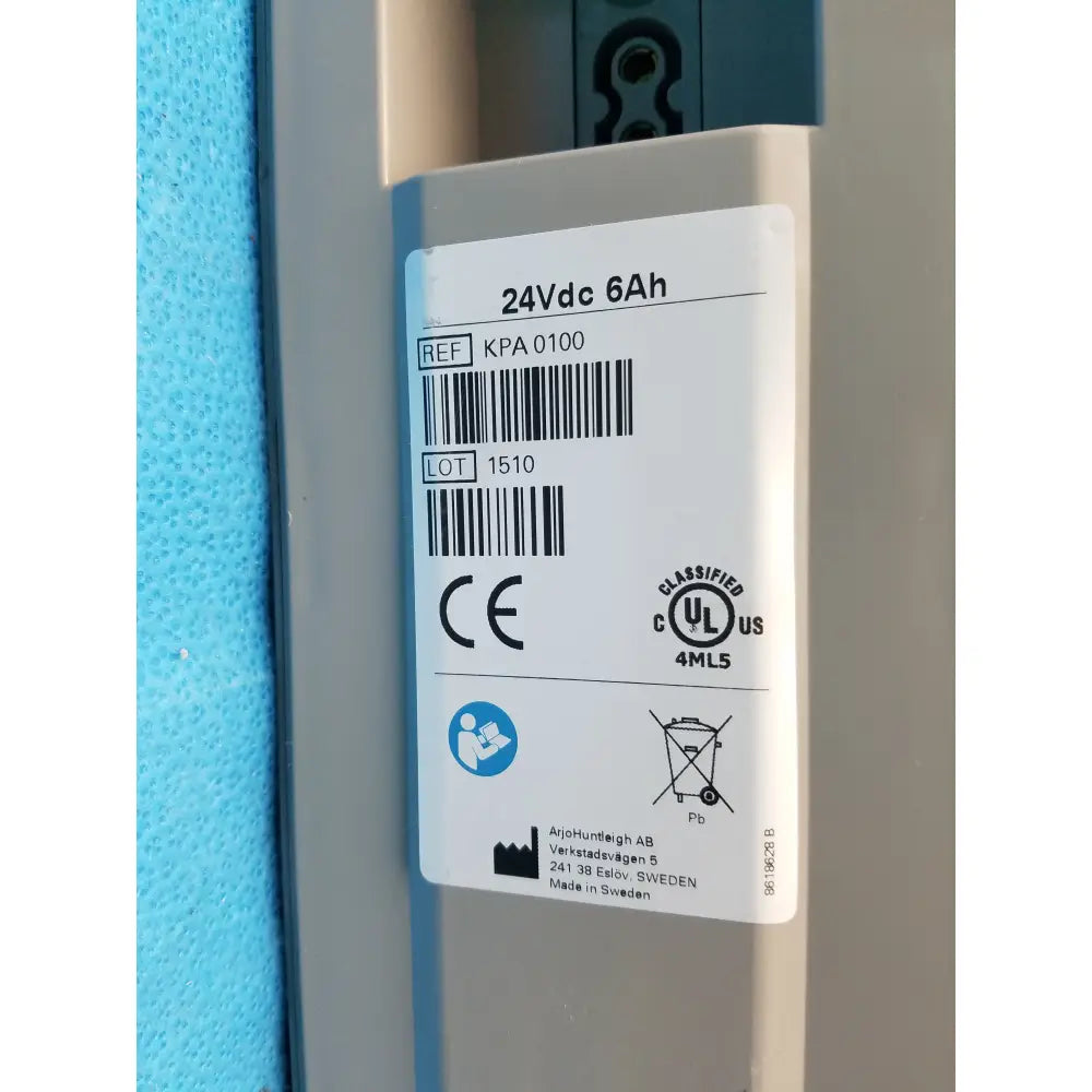 Arjo Huntleigh KPA0100 24V 6Ah Rechargeable Battery Pack - Rechargeable battery pack