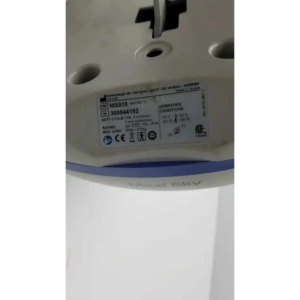 Arjo Maxi Sky 2 Patient Ceiling Lift Ref MS010 Patient Ceiling Lift, second-hand product photo 8