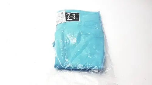 A light blue arjohuntleigh active sling mfa3000 200kg neatly folded in clear plastic packaging with a black and white label