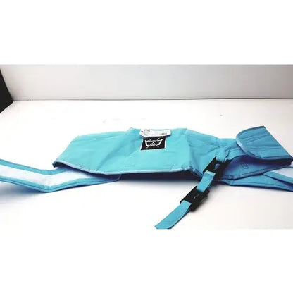 Turquoise arjohuntleigh active sling mfa3000 baby carrier with black adjustable straps and small brand logo patch