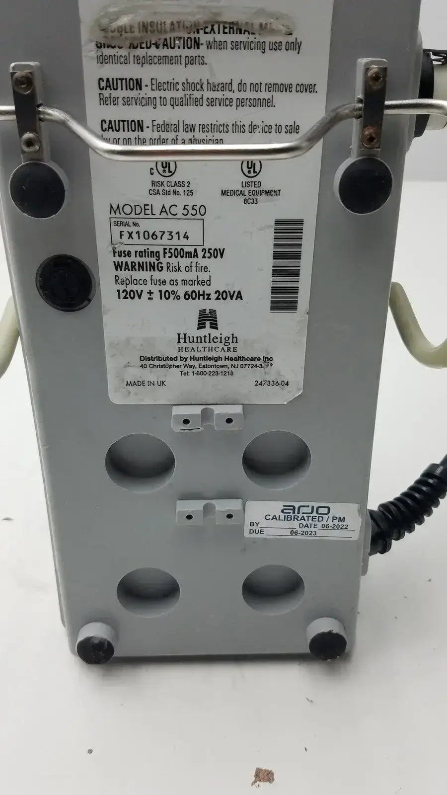 Arjohuntleigh Flowtron Excel AC 550 Medical Equipment Part, second-hand product photo 8