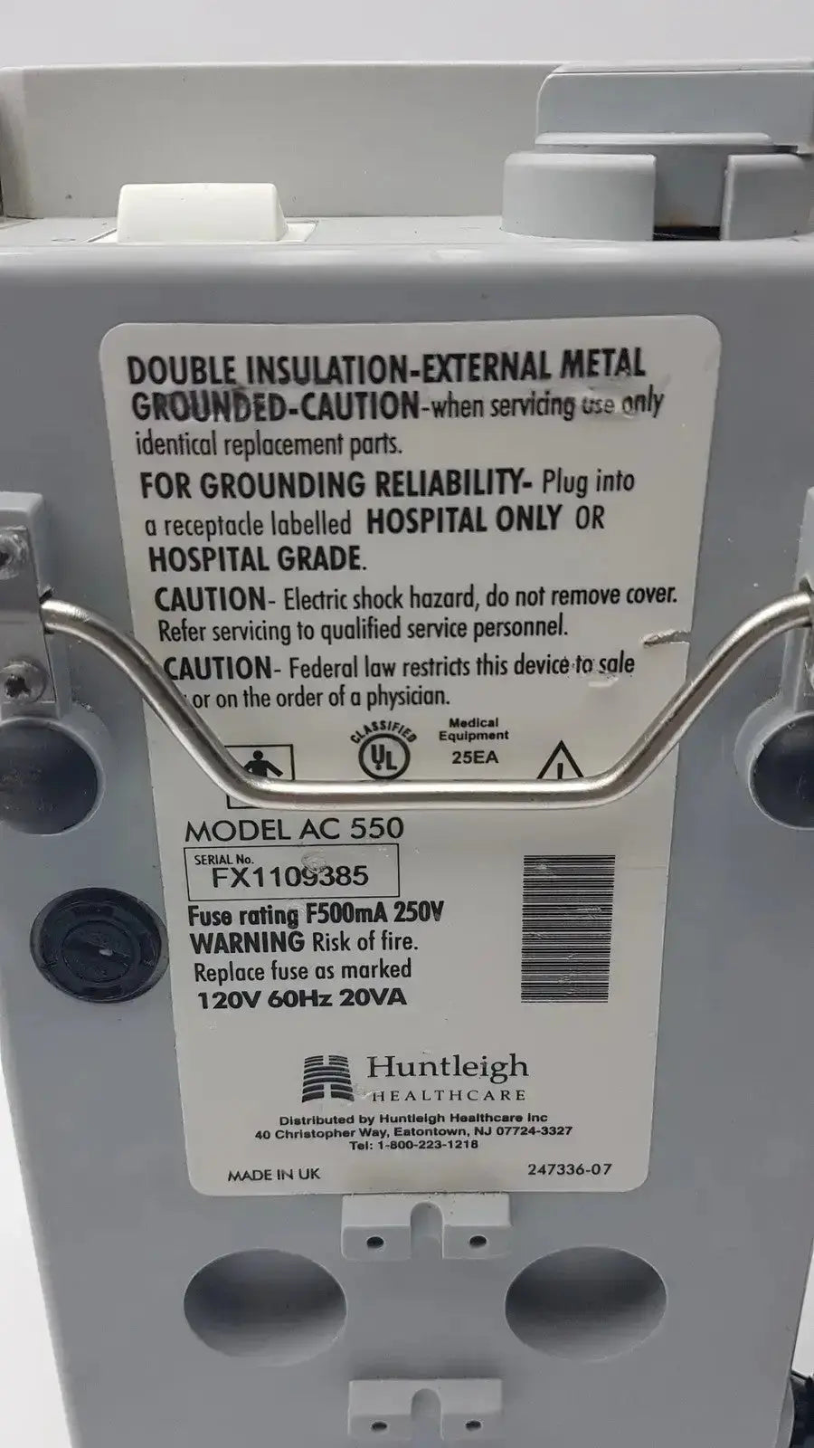 Arjohuntleigh Flowtron Excel Model AC 550 DVT Pump, second-hand product photo 8